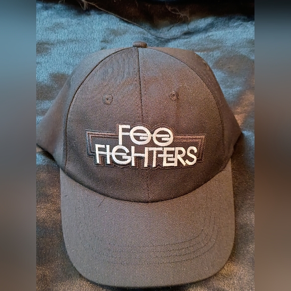 Foo Fighters Black Polyester Baseball Cap One Size - Picture 1 of 2